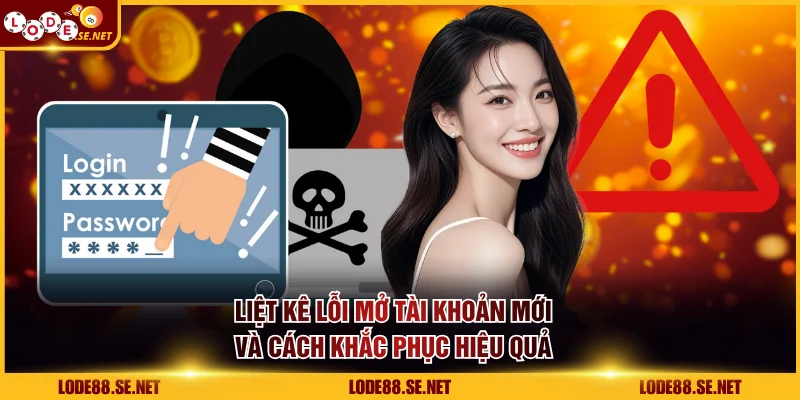 Liệt kê lỗi mở tài khoản mới và cách khắc phục hiệu quả
