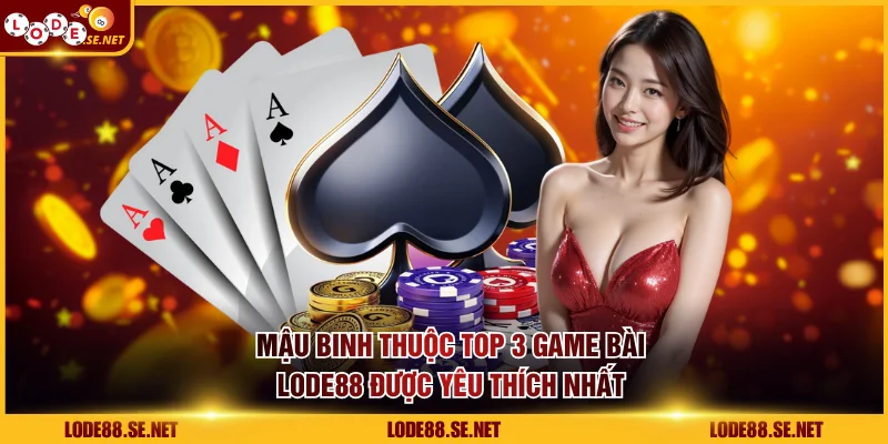 Mậu Binh thuộc top 3 game bài LODE88 được yêu thích nhất